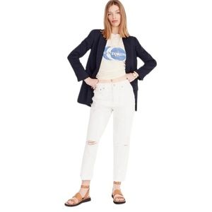 J.Crew slouchy boyfriend jean in white